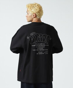 AVIREX ʔ́bscXtGRAFFITI EMBROIDERY L/S T-SHIRT/OtBeB GuC_[  TVc(ArbNX ABbNX)Y j