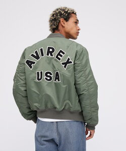 ZAVIREX ʔ́b w̃SACRjbNIԃtCgWPbgI MA-1 COMMERCIAL LOGO/GG[R}[V S (ArbNX ABbNX)Y j  tCgWP