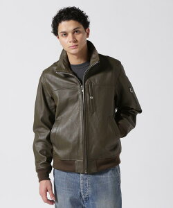 AVIREX ʔ́bSTAND LEATHER MA-1 MOD JACKET / X^h U[ MA-1(ArbNX ABbNX)Y j7835150007