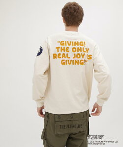 AVIREX ʔ́bR{[V3eIsAVIREX × PEANUTStLONG SLEEVE T-SHIRT/TVc /s[ibc / Xk[s[(ArbNX ABbNX)Y j