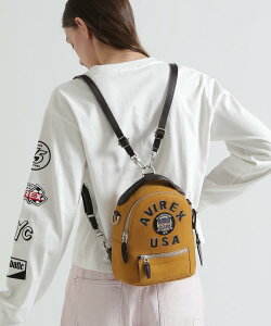 AVIREX �����ʔ́b�s���c�X����tVARSITY LEATHER MINI BACK PACK/�o�[�V�e�B ���U�[ �~�j �o�b�N�p�b�N(�A�r���b�N�X �A���B���b�N�X)���f�B�[�X ����