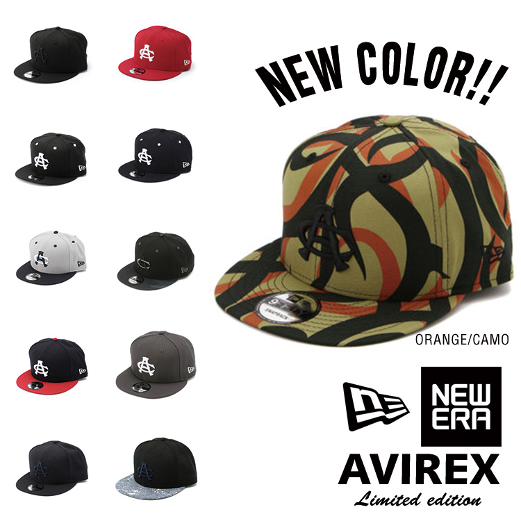Avirex オフィシャルサイトミリタリー アメカジ カジュアル ファッション ブランド グッズニューエラ 帽子 キャップ ベースボールキャップ キャップ ロゴ サイズ調整可能 Avirex 公式通販 9フィフティー スナップバック タイプ Ac 9fifty Snap Back Cap アビレックス