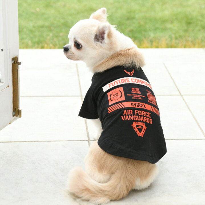 楽天市場 Avirex 公式通販 Dog Wear ドッグウェア シーチングパッチド Tシャツ S S Sheeting Patched T Shirt アビレックス アヴィレックス ドッグウエア 犬 犬服 Avirex
