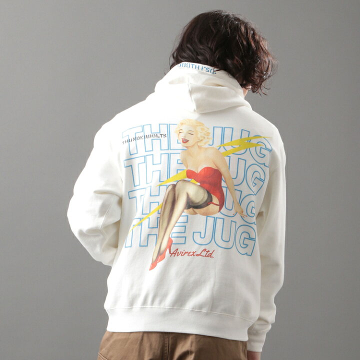 楽天市場 Sale Avirex 公式通販 ピンナップガール プルオーバー パーカー Pin Up Girl Pullover Parka アビレックス アヴィレックス メンズ 男性 ブランド ロゴ 刺繍 バックプリント セール品につき交換 返品不可 ベージュ Avirex