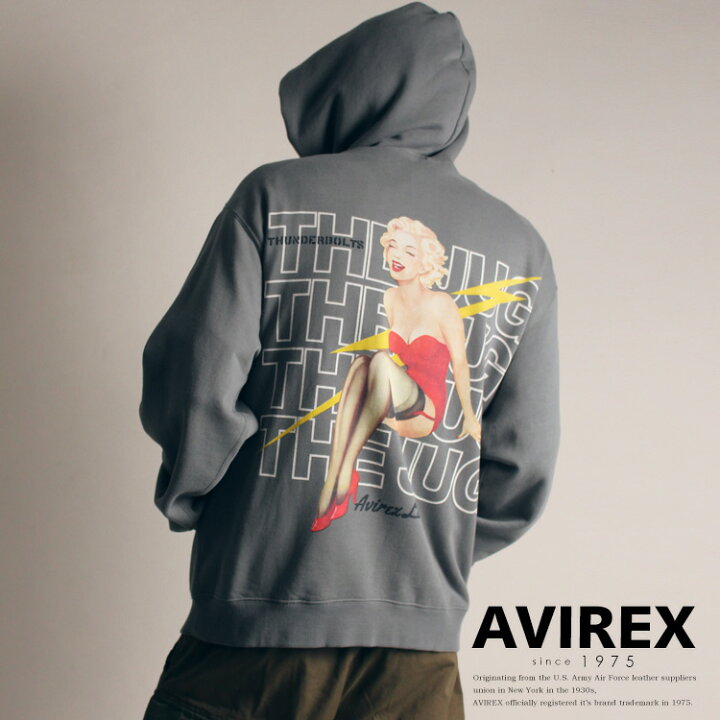 楽天市場 Sale Avirex 公式通販 ピンナップガール プルオーバー パーカー Pin Up Girl Pullover Parka アビレックス アヴィレックス メンズ 男性 ブランド ロゴ 刺繍 バックプリント セール品につき交換 返品不可 ベージュ Avirex