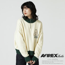 AVIREX 公式通販 | COLLEGE WAPPEN KINIT TOPS/ カレッジワッペンニットトップス(アビレックス アヴィレックス)レディース 女性