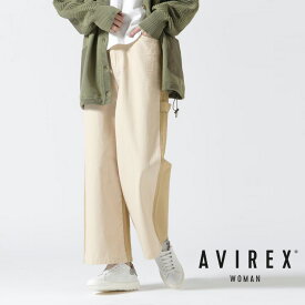 ☆★タイムセール｜【AVIREX】PAINTER DENIM WIDE PANTS/ ペインターデニムワイドパンツ※セール品につき交換 返品不可