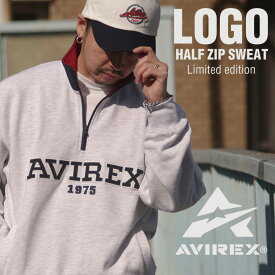 ★SALE｜AVIREX 公式通販 |《直営店限定》LOGO HALF ZIP SWEAT / ロゴ ハーフジップ スウェット(アビレックス アヴィレックス)メンズ 男性※セール品につき交換 返品不可