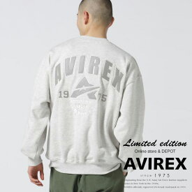 ★SALE｜AVIREX 公式通販 |【WEB&DEPOT限定】SAME TONE CREW NECK SWEAT/セイム トーン スウェット(アビレックス アヴィレックス)メンズ 男性※セール品につき交換 返品不可