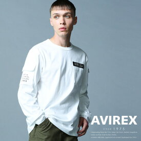【AVIREX】ファティーグ クルーネック 長袖 Tシャツ/LONG SLEEVE FATIGUE CREW NECK T-SHIRT