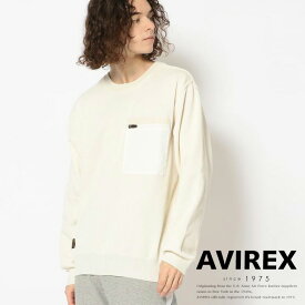 ★SALE｜AVIREX 公式通販｜ジップ ポケット クルーネック ニット/ZIP POCKET CREW NECK KNIT(アビレックス アヴィレックス)メンズ 男性※セール品につき交換 返品不可