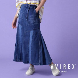 AVIREX 公式通販｜REMAKE STRETCH DENIM SIDE FLARE SKIRT/リメイク ストレッチ デニム サイド フレアスカート(アビレックス アヴィレックス)レディース 女性