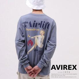 ★SALE｜AVIREX 公式通販｜LONG SLEEVE T-SHIRT STATUE OF LIBERTY / 長袖 Tシャツ スターチュー オブ リバティ(アビレックス アヴィレックス)メンズ 男性※セール品につき交換 返品不可