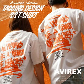 AVIREX 公式通販｜《直営店限定》TAGGING DESIGN SHORTSLEEVE T-SHIRT/タギング デザイン 半袖 Tシャツ(アビレックス アヴィレックス)メンズ 男性
