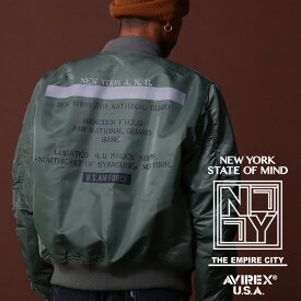 ☆★タイムセール｜AVIREX 公式通販｜REFLECT STENCIL MA-1 FLIGHT JACKET(アビレックス アヴィレックス)メンズ 男性※セール品につき交換 返品不可