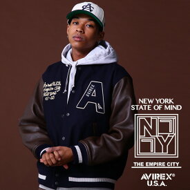 ★SALE｜AVIREX 公式通販｜《COLLECTION》STADIUM JACKET NYC /スタジアムジャケット NYC(アビレックス アヴィレックス)メンズ 男性※セール品につき交換 返品不可