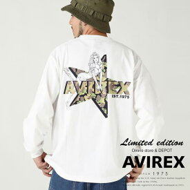 AVIREX 公式通販｜《WEB限定》CAMOUFLAGE STAR & PINUP GIRL L/S T-SHIRT / カモファラージュ スター＆ピンナップガール 長袖 Tシャツ(アビレックス アヴィレックス)メンズ 男性