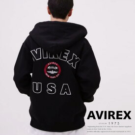 AVIREX 公式通販｜VARSITY LOGO SWEAT ZIP UP PARKA /バーシティ ロゴ スウェット ジップアップ パーカー(アビレックス アヴィレックス)メンズ 男性