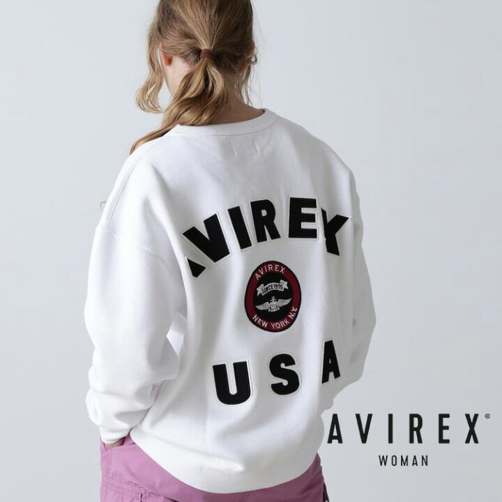楽天市場】AVIREX 公式通販｜《WOMEN》 VARSITY LOGO SWEAT/バーシティ 