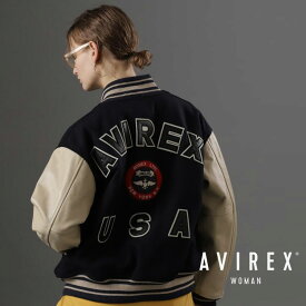 AVIREX 公式通販｜L-STADIUM JACKET SIGNATURE LOGO/スタジアム ジャケット シグネチャー ロゴ(アビレックス アヴィレックス)レディース 女性