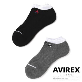 AVIREX 公式通販｜《直営店限定》Aスター アンクル ソックス / A-STAR ANCLE SOCKS(アビレックス アヴィレックス)メンズ 男性靴下 二足組 2P セット 25〜27cm