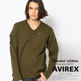 AVIREX 公式通販・オンライン限定 | ファティーグ Vネック Tシャツ /FATIGUE V-NECK T-SHIRT(アビレックス アヴィレックス)メンズ 男性