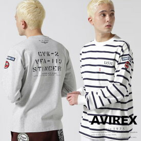 AVIREX 公式通販｜ネイバル パッチ ロングスリーブ Tシャツ/NAVAL PATCH LONG SLEEVE T-SHIRT(アビレックス アヴィレックス)メンズ 男性