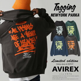 AVIREX 公式通販｜《直営店限定》TAGGING DESIGN NEW YORK PARKA / タギング ニューヨーク パーカー(アビレックス アヴィレックス)メンズ 男性