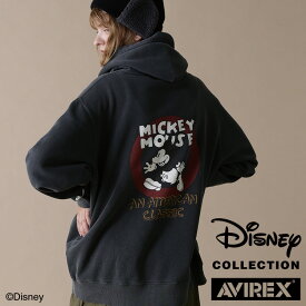 AVIREX 公式通販｜《Disney Collection》L-SWEAT PARKA MICKEY(アビレックス アヴィレックス)レディース 女性