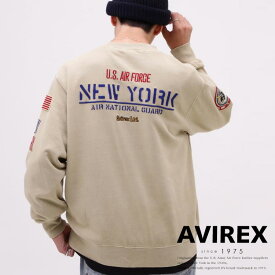 AVIREX 公式通販｜FADE WASH CREW NECK SWEAT NEW YORK A.N.G./フェィード ウォッシュ クルーネックスウェット ニューヨーク A.N.G.(アビレックス アヴィレックス)メンズ 男性