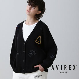 AVIREX 公式通販｜【直営店限定】SCRIBBLING KNIT CARDIGAN/ スクリブリング ニット カーディガン(アビレックス アヴィレックス)レディース 女性