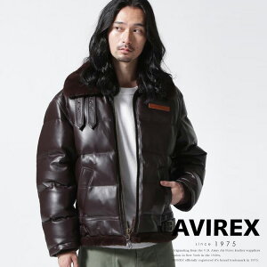 SALEbAVIREX ʔ́bLEATHER DOWN BOMBER JACKET / U[ _E {}[ WPbg(ArbNX ABbNX)Y jZ[iɂ ԕis