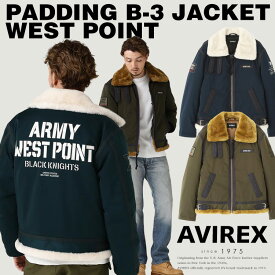 AVIREX 公式通販｜PADDING B-3 JACKET WEST POINT/パディング B-3 ジャケット ウエスト ポイント(アビレックス アヴィレックス)メンズ 男性