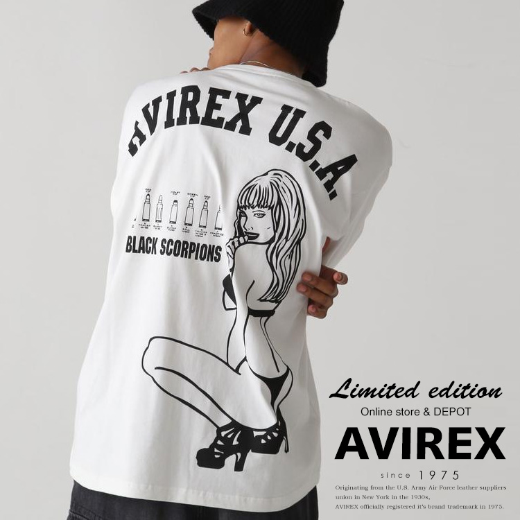 楽天市場】AVIREX 公式通販｜【再入荷】《WEB&DEPOT限定》BLACK