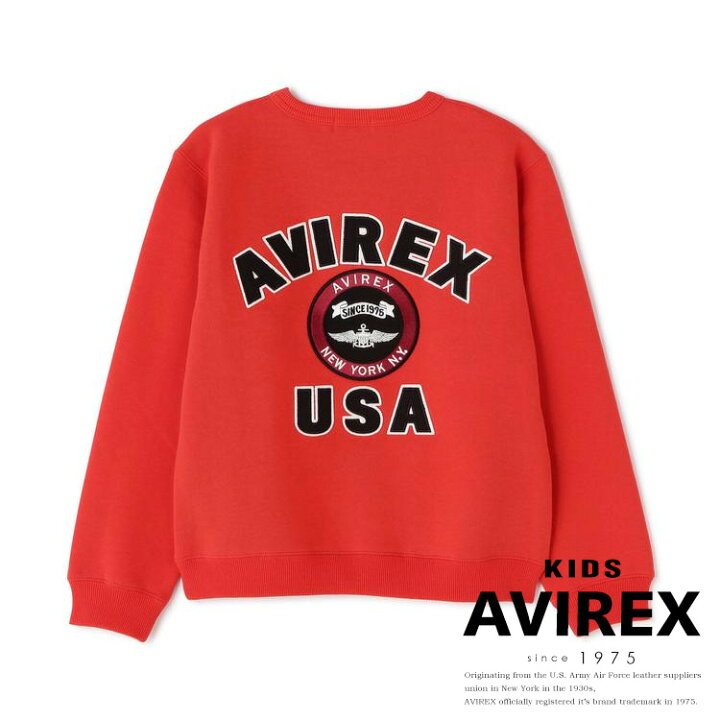 楽天市場】AVIREX 公式通販｜《KIDS / キッズ》VARSITY LOGO CREW NECK 