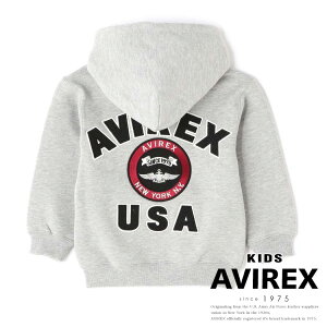 AVIREX �����ʔ́b�sKIDS / �L�b�Y�tVARSITY LOGO SWEAT PARKA / ���@�[�V�e�B ���S �X�E�F�b�g �p�[�J�[(�A�r���b�N�X �A���B���b�N�X)�L�b�Y �q���� �j�̎q ���̎q ���j�Z�b�N�X