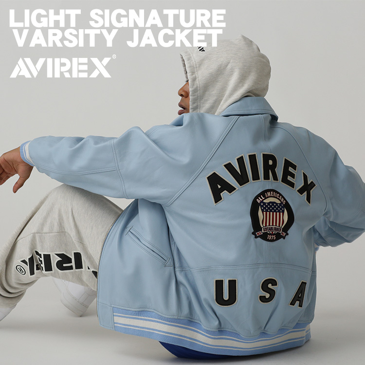 楽天市場】AVIREX 公式通販｜LIGHT SIGNATURE VARSITY JACKET/ライト