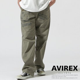AVIREX 公式通販｜《直営店限定》USN STENCIL CHINO PANTS / USN ステンシル チノパンツ / AVIREX / アヴィレックス(アビレックス アヴィレックス)メンズ 男性