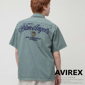 AVIREX 公式通販｜FADED WORK SHIRT BLUE ANGELS / フェイド ワークシャツ ブルー エンジェルス(アビレックス アヴィレックス)メンズ 男性