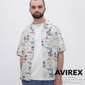 AVIREX 公式通販｜ALOHA SHIRT MIAMI / 半袖 アロハシャツ マイアミ(アビレックス アヴィレックス)メンズ 男性