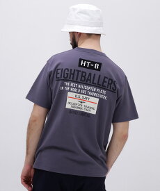 AVIREX 公式通販｜EIGHT BALLERS STENCIL PATCH T-SHIRT / エイトボーラーズ ステンシル パッチ Tシャツ(アビレックス アヴィレックス)メンズ 男性