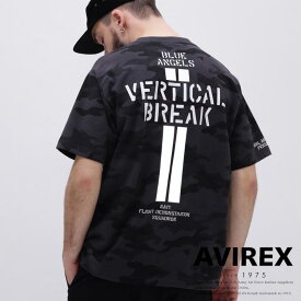 AVIREX 公式通販｜CAMO STENCIL T-SHIRT VERTICAL BREAK / カモ ステンシル Tシャツ バーティカル ブレイク(アビレックス アヴィレックス)メンズ 男性