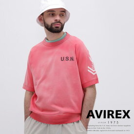 AVIREX 公式通販｜NAVAL SHORT SLEEVE SWEAT SHIRT / ネイバル 半袖スウェットシャツ(アビレックス アヴィレックス)メンズ 男性