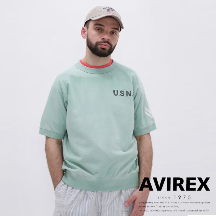 楽天市場】☆SALE｜AVIREX 公式通販｜NAVAL SHORT SLEEVE SWEAT SHIRT 