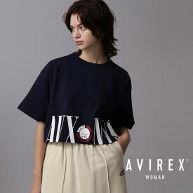 AVIREX 公式通販｜HEM LOGO PRINT T-SHIRT/ヘム ロゴプリント Tシャツ(アビレックス アヴィレックス)レディース 女性