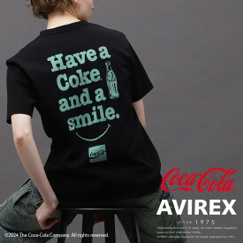 AVIREX 公式通販｜《AVIREX / Coca-Cola》90’S SMILE T-SHIRT/90s スマイル Tシャツ/アヴィレックス/コカ・コーラレディース 女性