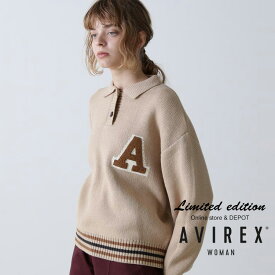 AVIREX 公式通販｜《WEB&DEPOT限定》KNIT POLO/ニットポロシャツ(アビレックス アヴィレックス)レディース 女性