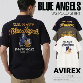AVIREX 公式通販｜BLUE ANGELS SHORT SLEEVE POLO SHIRT / ブルーエンジェルス 半袖 ポロシャツ(アビレックス アヴィレックス)メンズ 男性