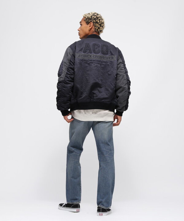 楽天市場】AVIREX 公式通販｜《CROSSOVER》FADED MA-1 CUSTOM / フェイ  