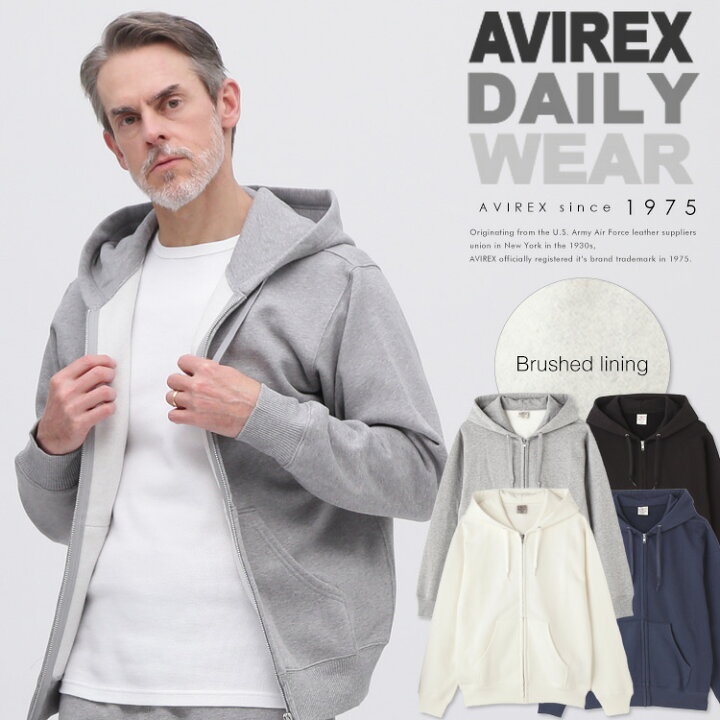 楽天市場】AVIREX 公式通販｜【DAILY/デイリー】ZIP UP SWEAT PARKA 
